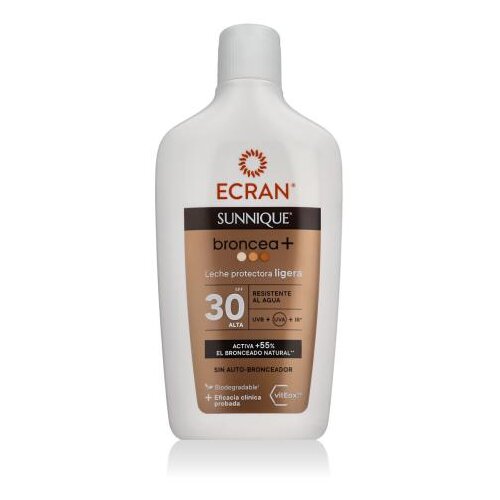 Ecran Sunnique Broncea+ Protective Milk SPF30 vodoodporna za&scaron;čita pred soncem za telo za vse tipe kože 370 ml Cene