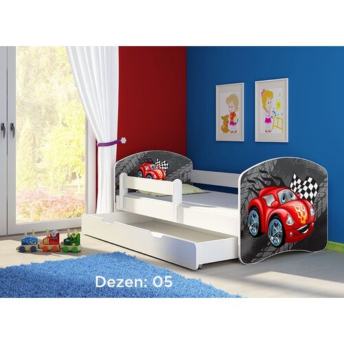 ACMA dečiji krevet ii 140x70 f + dušek 6 cm WHITE5 Cene