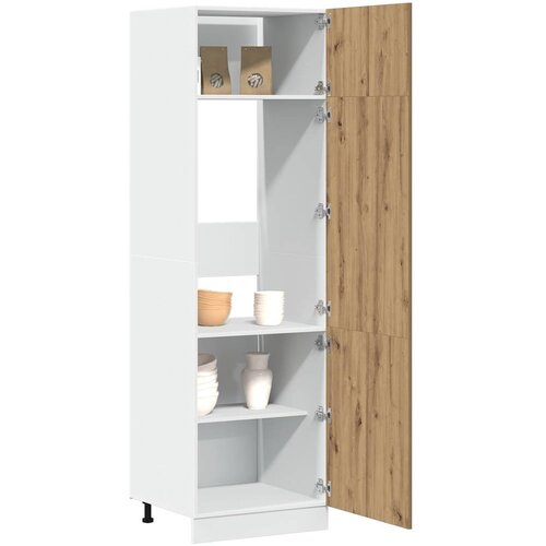 vidaXL Omara za hladilnik artisan hrast 60x57x207 cm inženirski les Cene