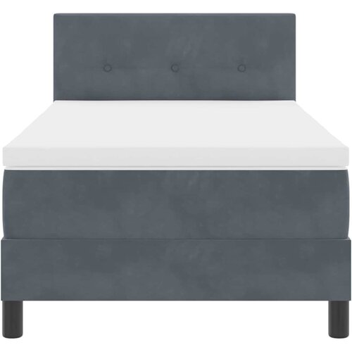  LED Box Spring Krevet Tamno siva 90 x 190 cm Bar&amp;scaron;un Slike