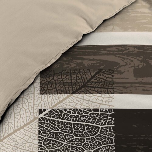 Douceur d int&amp;eacute;rieur Rjava bombažna posteljnina za zakonsko posteljo 200x200 cm So Natural &amp;ndash; Slike