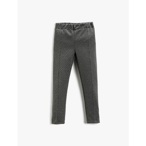Koton Textured Basic Leggings Elastic Waist Slike