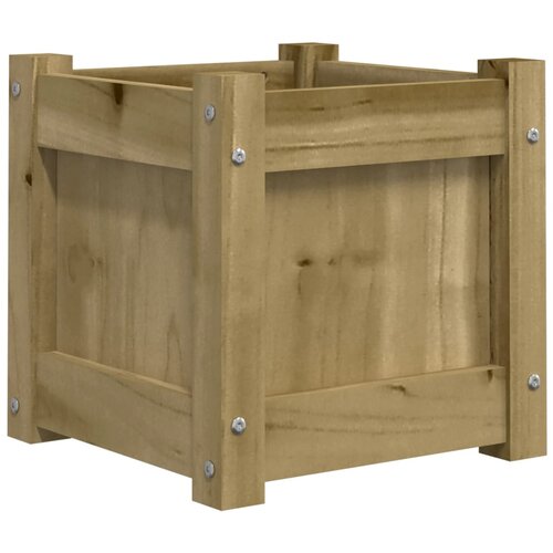 VidaXL Vrtno cvetlično korito 31x31x31 cm impregnirana borovina, (20981658) Slike