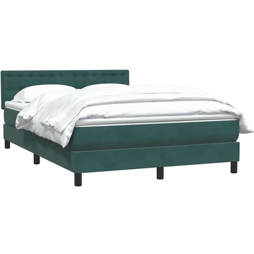 Box Spring krevet s madracem tamno zeleni 160x220 cm bar&amp;scaron;un Slike