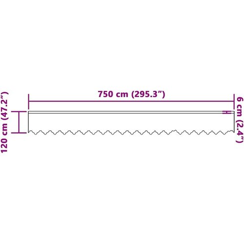  Zavjese sa zavjesama Bijelo 750 x 120 cm Poliester Slike