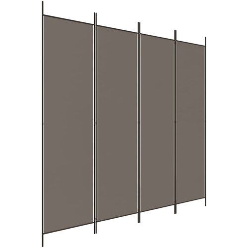 Maison Chic Paravan - Sobne pregrade 4-delni antracitna 200x220 cm blago, (22111473) Cene
