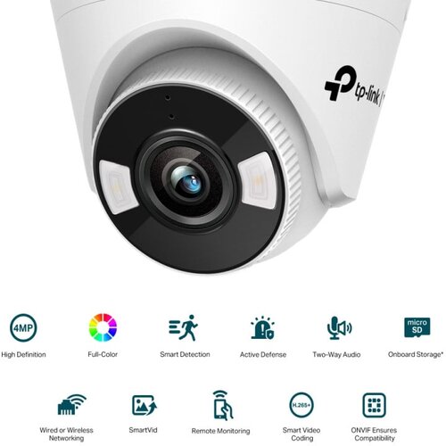 Tp-link VIGI C440-W kamera 2K 4MP, H.265+, 4mm leća, RJ45, Night Vision, microSD, detekcija pokreta, vodootporna IP66, VIGI app Cijene