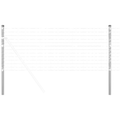 vidaXL Steber ograje. 12 pcs srebrna 70 cm Jeklo s pra&scaron;nim premazom, (5000157885) Cene