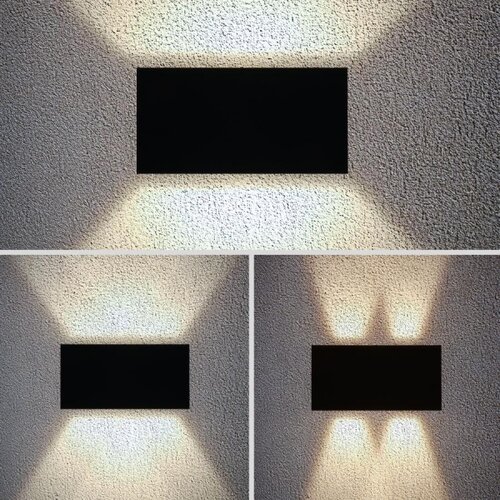  Brilagi - LED spolja&amp;scaron;nje zidno svetlo DOUBLE CUBE LED/12W/230V crna IP65 Slike