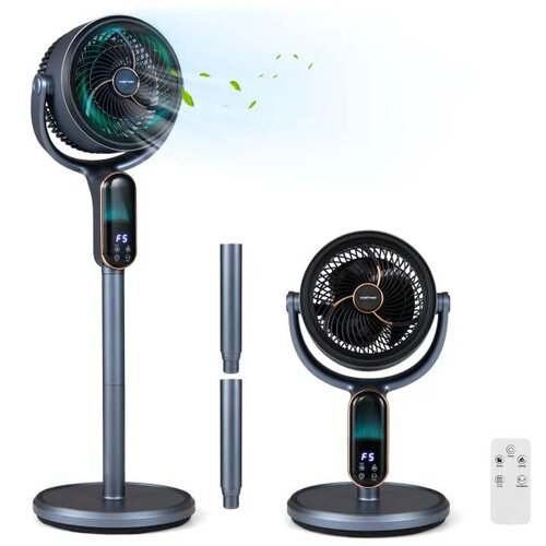 Izdelki za telo Stoječi ventilator 54-96 cm, nastavljiva vi&scaron;ina, 8 hitrosti, 12-urni časovnik, siv Cene