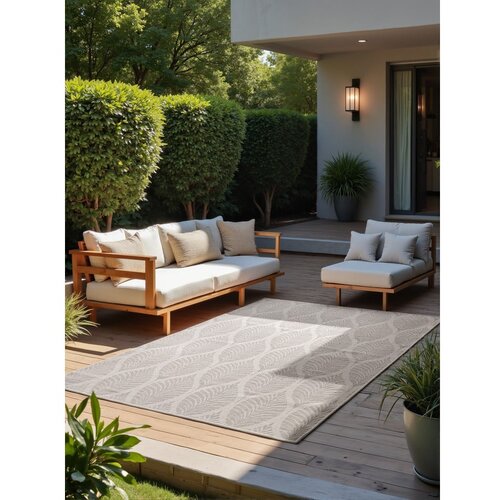 NORTHRUGS Sivo-slonoko&amp;scaron;čena notranja in zunanja preproga 200x290 cm Duet Liora &amp;ndash; Slike