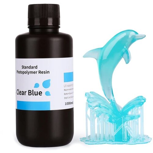 Elegoo standard resin 1kg - clear blue ( 054032 ) Cene