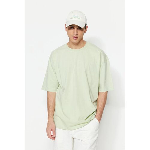 Trendyol T-Shirt - Green - Oversize Cene