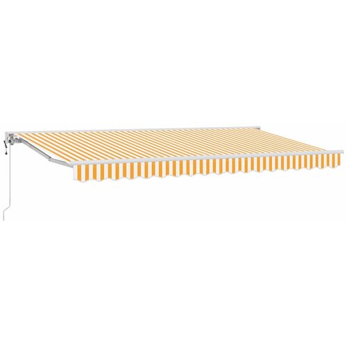  Okvir tende Žuta i bijela 350 x 200 cm Poliester s PU premazom Slike