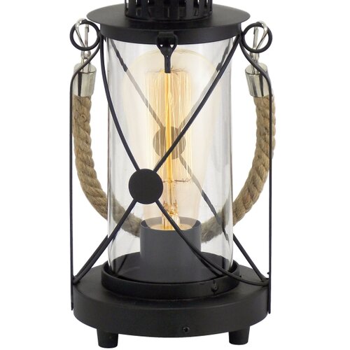 Eglo Bradford stolna lampa fenjer E27, 33 cm, crna, 49283 Slike