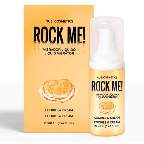 Nuei Cosmetics ROCK ME! Liquid Vibrator Cookies &amp;amp; Cream 20ml Slike