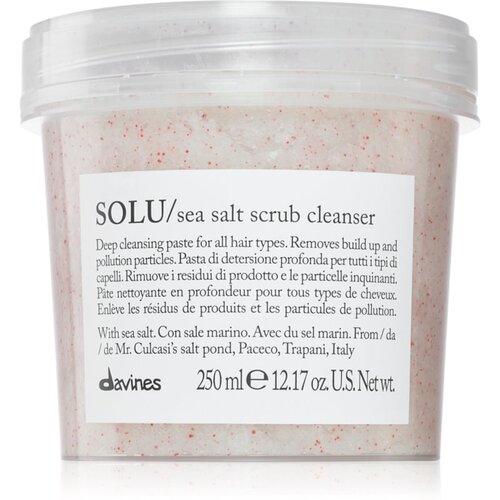 DAVINES Essential Haircare SOLU Sea Salt Scrub Cleanser čistilni piling za vse tipe las 250 ml Cene