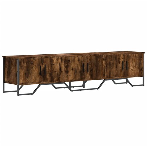 Maison Chic TV omarica - TV stojalo - Televizijska omarica dimljeni hrast 180x34x41 cm inženirski les, (21699849) Slike