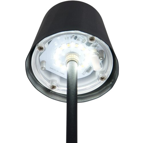  Mat črna LED namizna svetilka s kovinskim senčilom (vi&amp;scaron;ina 21 cm) Diaz &amp;ndash; Slike