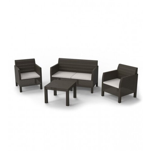 TOOMAX Garnitura Matilde 4/1 sa jastucima Smeđa Z114R535 Slike