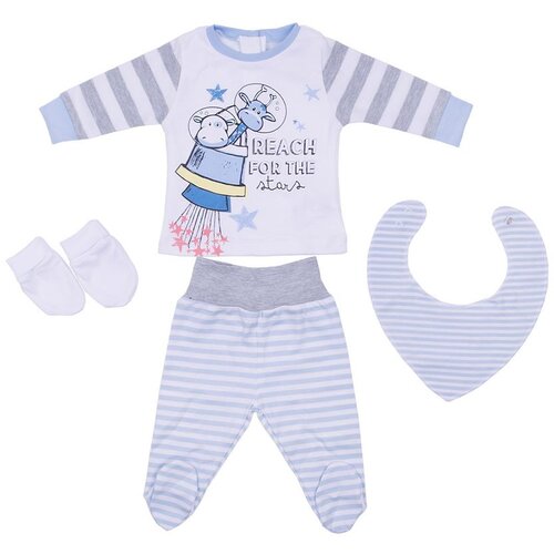 My Baby Komplet za bebe, 4 dela, Plavi Slike