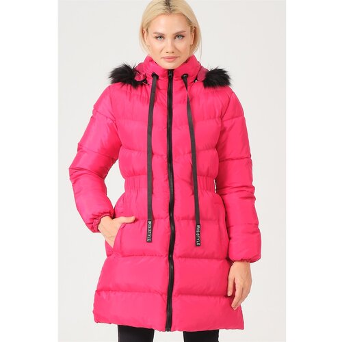 Dewberry Z6764 LADY COAT-FUCHSIA Cene