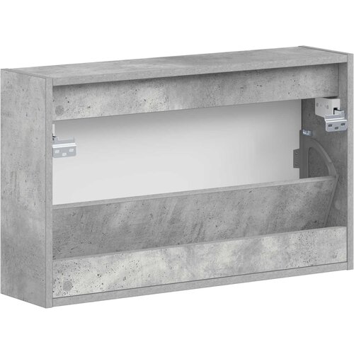  Ormar za cipele na zidu ZWOLLE 71 x 17 x 43 cm Betonska siva Slike
