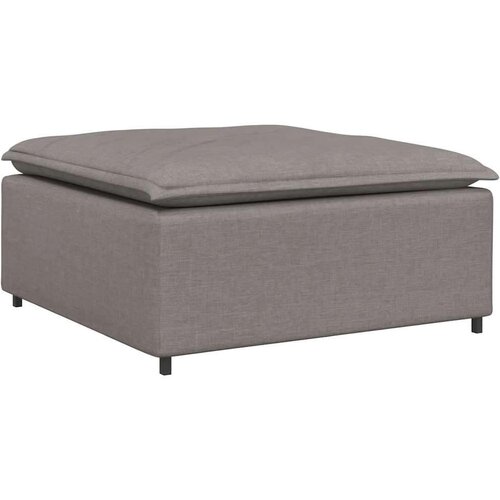  Modularni kauč s podnožjem sivo-smeđi 100x100x48 cm - Sivo-smeđa tabure Slike