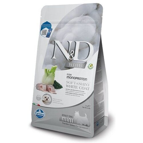 N&amp;amp;d Suva hrana za pse malih rasa sa belom dlakom, Mesom brancina, spirulina i komorača, 5kg Slike