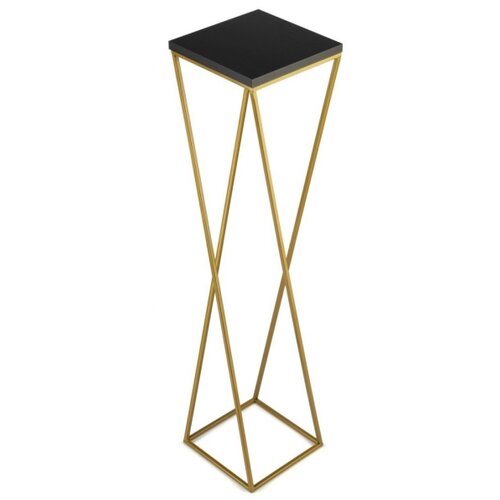  Stalak za cveće LOFT 100x24 cm zlatna/crna Slike