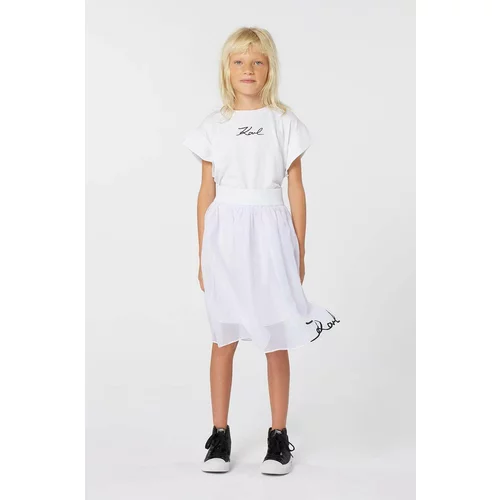 Karl Lagerfeld Otroško krilo bela barva