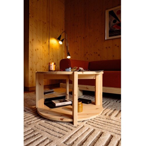 Karup Okrugao stolić za kavu od masivnog bora u svijetloj prirodnoj boji &amp;oslash; 70 cm Tuck &amp;ndash; Slike