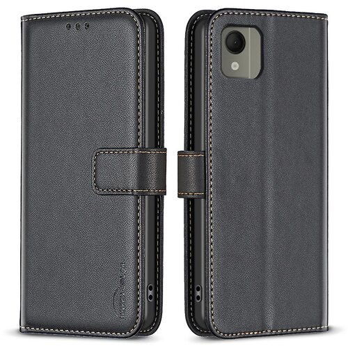 INORCO Ovitek za telefon s stojalom za denarnico za Nokia C110, usnjena torbica TPU+PU za telefon, odporna proti udarcem, (22032995) Slike