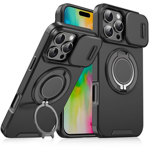  Torbica camshield ring stand za iphone 16 pro 6.3 crna Cene