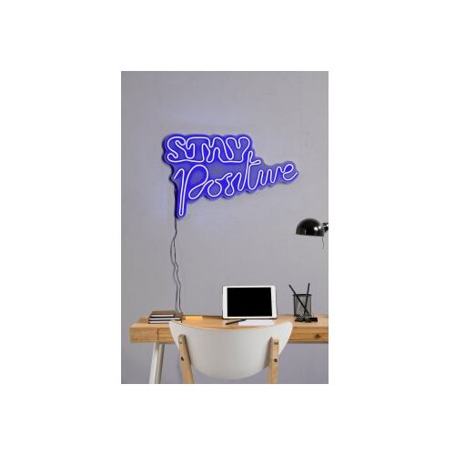 WALLXPERT dekorativna plastična led rasveta stay positive blue Cene