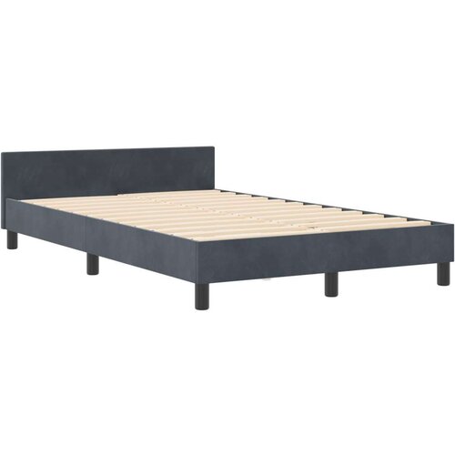 VidaXL Krevetna konstrukcija Tamno siva 120x200 cm Bar&amp;scaron;un Slike