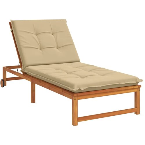  Jastučić za ležaljku GEMERT 100% poliester Bež 190 x 90 x 9 cm - Bež 190 x 90 x 9 cm Poliester Slike