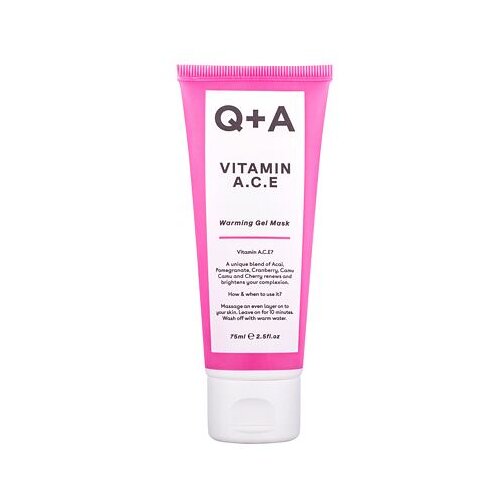Q+A vitamin a.c.e warming gel mask maska za hranjenje i opu&amp;scaron;tanje kože 75 ml Slike