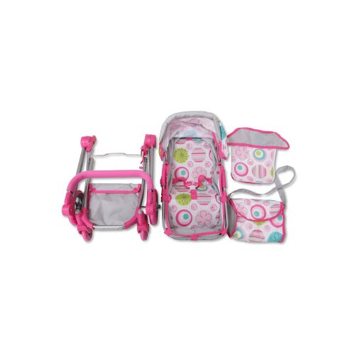 Cangaroo kolica za lutke pink rose Slike