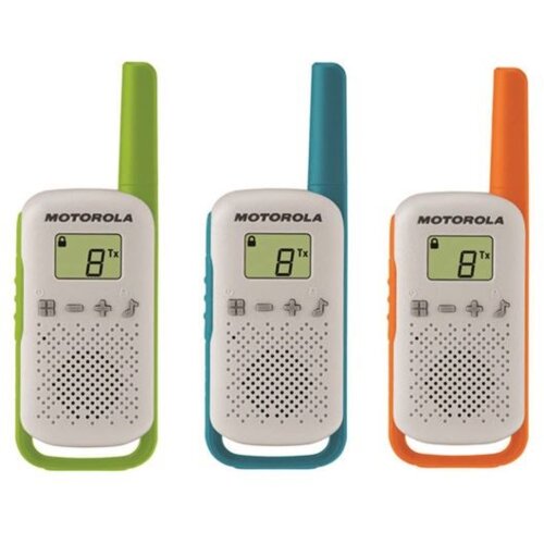 Motorola T42 dvosmjerni radio 16 kanali Plavo, Zeleno, Narančasto, Bijelo Cijene