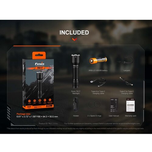 Fenix TK17 LED džepna svjetiljka 8 h 197 g Slike