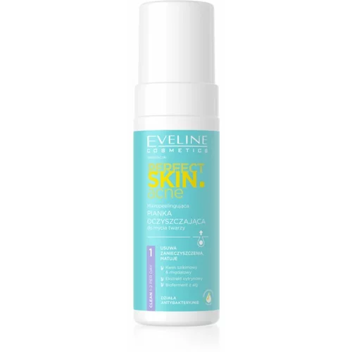 Eveline Cosmetics Perfect Skin .acne pjena za dubinsko čišćenje za problematično lice, akne 150 ml