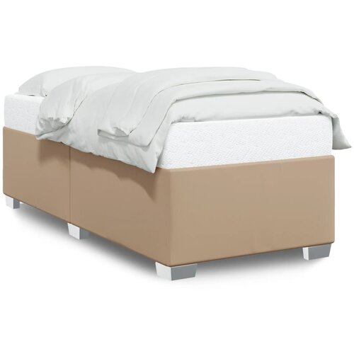 vidaXL Posteljni okvir kapučino 90x200 cm umetno usnje Cene
