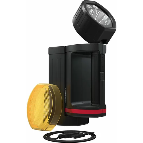 Ansmann Ročna baterijska LED-svetilka HS20R Pro, 1700 lm, črne/rdeče barve, DxŠxV 215 x 105 x 81 mm