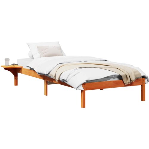 vidaXL Konstrukcija postelje Voskast rjav 100 x 200 cm, (5000123489) Cene