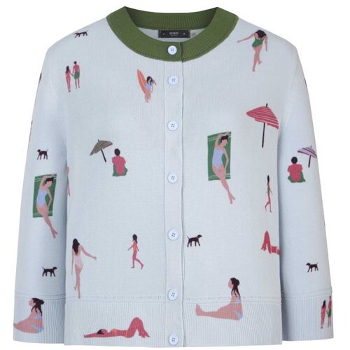 IVKO WOMAN Kardigan/ urban fun motiv - nebo plava Cene