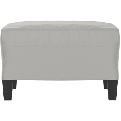 VidaXL Tabure svjetlosivi 60 x 50 x 41 cm od mikrovlakana Slike