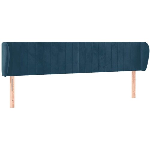  Uzglavlje s u&amp;scaron;ima tamnoplavo 203x23x78/88 cm bar&amp;scaron;unasto Slike