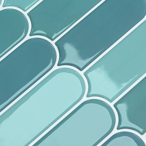  Pernata pločica 10 pcs Plava 30 x 30 cm Poliuretan i PET Slike