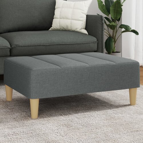 vidaXL Stolček za noge temno siv 77x55x31 cm blago Cene